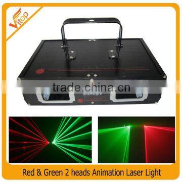 DJ laser effect light double head red and green color stage lighting laser light