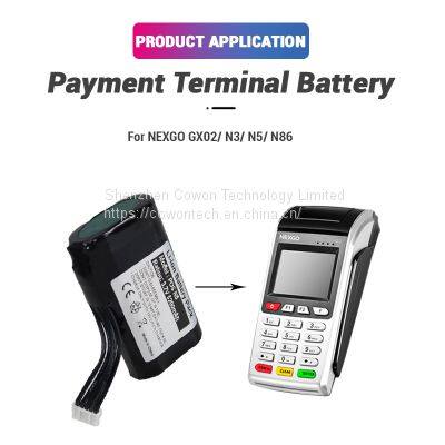 ODM NEW 3.7V Li-ion 5200mAh Rechargeable Lithium Ion Battery for Nexgo GX02 N3 N5 N86 POS Terminal photo-2