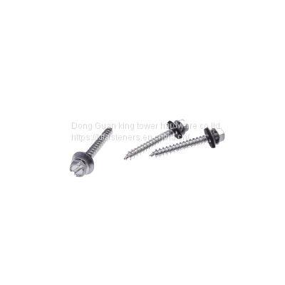 Factory Direct Sales Slotted External Hex Flange Head 3 Parts Sems Screw photo-2