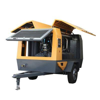 185 Cfm Mobile Diesel Engine Screw Air Compressor for Mining Sand Blasting photo-3