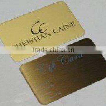 golden metal vip card