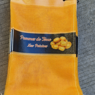 LAMINATED LENO MESH BAG TOP WITH HOLES,ONION MESH BAG WITT CUSTOMERS BRAND OR LABEL