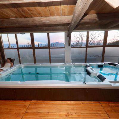 Large Above Ground Swim Spa Swimming Pool Kits Swimming Tub Factory photo-2