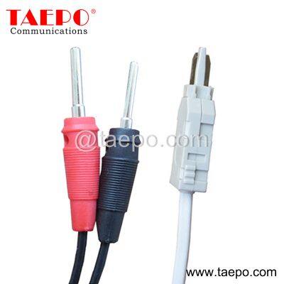 2 pole krone lsa test plug to banana plug krone test cord