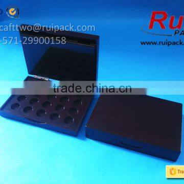 Large Size Two Layers Eyeshadow Case With Mirror, Big Square Double Layer Eyeshadow Box/container photo-4