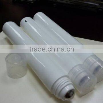 80ml cosmetic massage soft tube with stainless steel roller ball