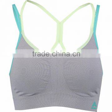 2016 fashionable custom make fitness yoga wear women sexy sports bra wholesale