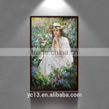 hand painted modern home decor beautiful girl figure nude oil painting on canvas