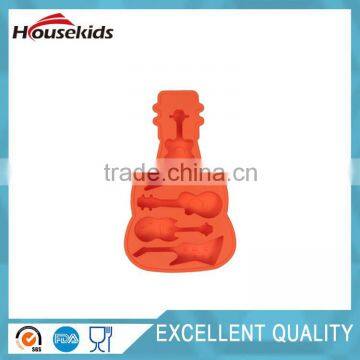 Hot selling guita silicone ice cube tray chocolate jelly soap mould