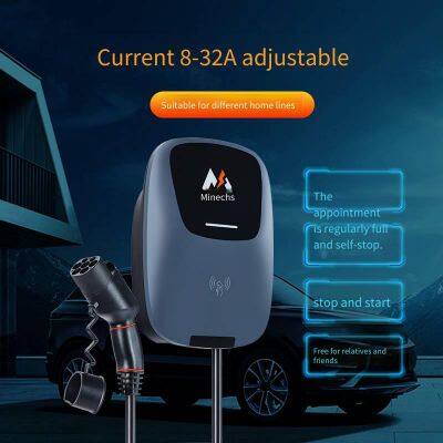 Minaichi 7kw ac Home Charging Pile for New Energy Electric Vehicles, Supporting 4g Remote Reservation and Card-swiping Start/stop photo-2