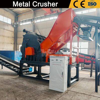 Fully Automatic Motor Oil Drum Crusher for Scrap Metal Processing