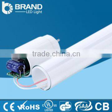 CE RoHS T8 60cm 9W led glass tube with 2 year warranty