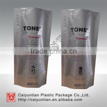 Aluminum foil Toner package bag/Self-standing foil laminated Toner bag