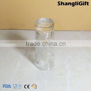 65ml Glass Cup Thick Bottle Embossed Shot Glass