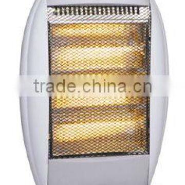 3 Heat Settings 1200w Safety Tip Over Switch Intergral Carry Handle Wide Angle Oscillation Function Electric Halogen Heater