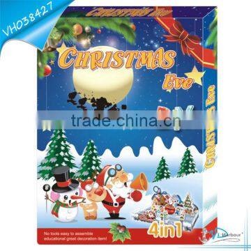 Best Toys for 2015 Christmas Promotional Gift 3D puzzle 4 in 1