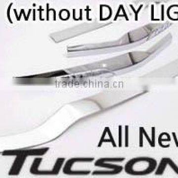 Hyundai Tucson 2016 Chrome Front Bumper Molding(with Day Light)