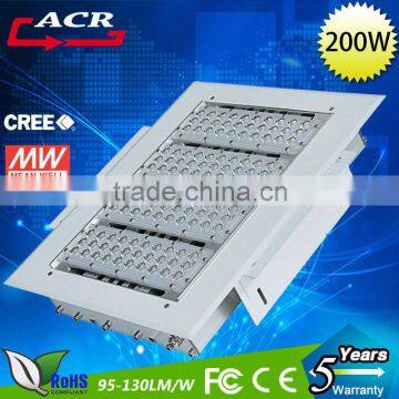 High power explosion proof high quality led canopy gas station light 200w