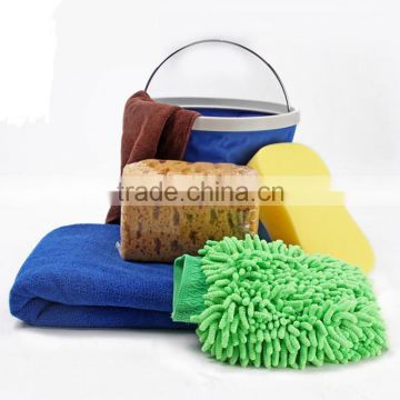 Cleaning sponge gloves/microfiber clean gloves