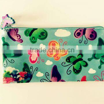 Top Quality pu Material Butterfly Design Digital Printing Pencil Case photo-3