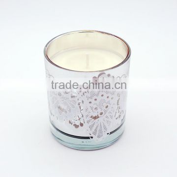 Electroplating silver scented candle/perfumer candle/aroma candle