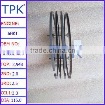 6HK1 engine piston ring 8-94391-502-4