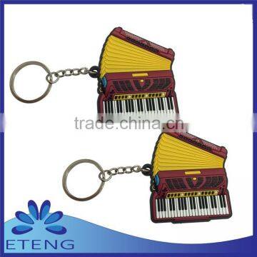 promotional custom made single side soft pvc rubber keychain with customized logo & 3D effect