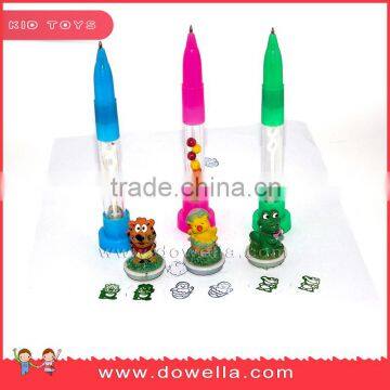 small stamp plastic toy ,lovely cartoon Self-inking stamp for children