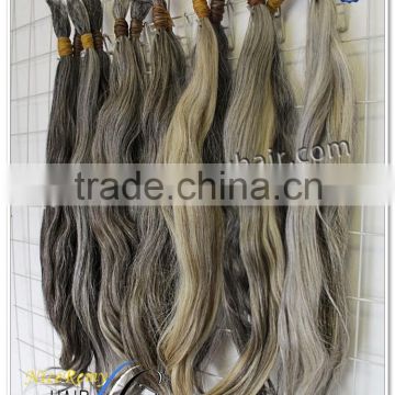 top quality stock gray virgin hair bulk natural grey human hair for braiding silver grey bulk remy hair extensions                        
                                                Quality Choice
                                                     