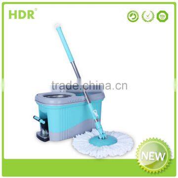 HDR-M016B-B bucket mop 360 degree Spin Magic Mop,Hand Press With Wringer Mop Bucket