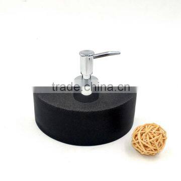 Black Polyresin Sandstone Bathroom Accessories Set photo-2