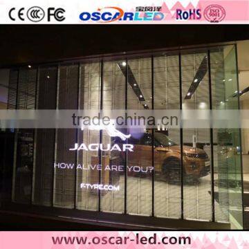 Shenzhen China Hot Sale Oscarled Transparent Glass Display XR 16H Led Rgb Video Display Window Glass Led Board Display photo-3