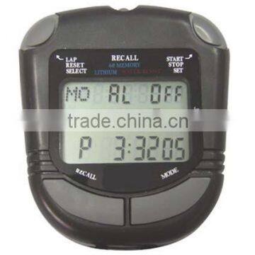 Handheld LCD cheap,sport, digital three rows stopwatch