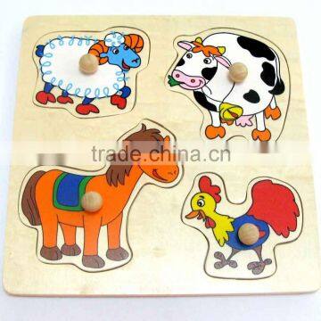 wooden educational puzzle for two-tier puzzle---New item!!!