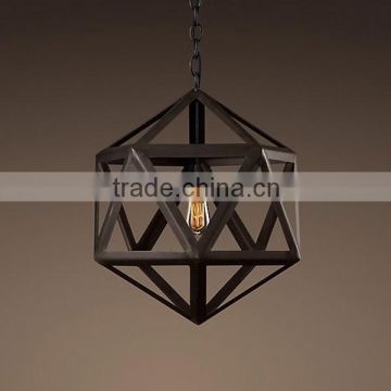 factory price antique iron wire big pendant lamps