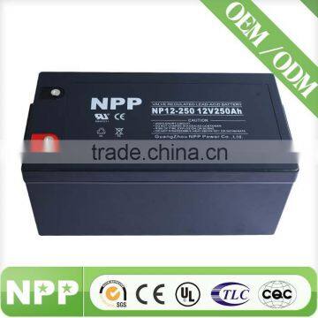 OEM service agm/gel 12V 250ah solar battery