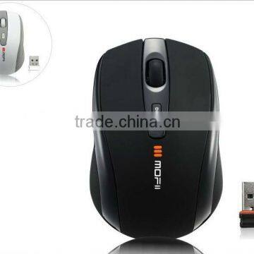 2.4g RF computer black colour optical wireless laser mouse