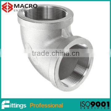 EN10241 Stainless Steel 304/316 90 Degree Elbow with ISO7-1 Threads