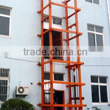 stationary hydraulic scissor cargo lift