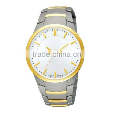 Gold and Silver Titanium Watches Titanium Steel Wristwatch