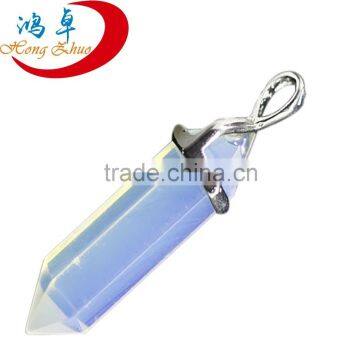natural synthetic opalite stone point pendant wholesale