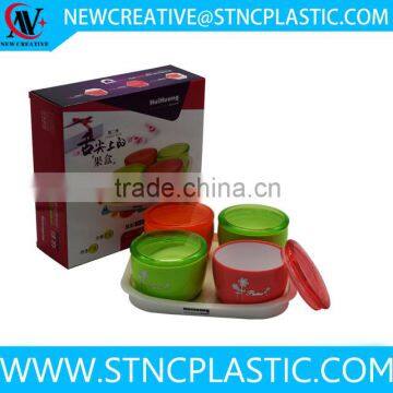 promotional plastic candy store container set 4pcs