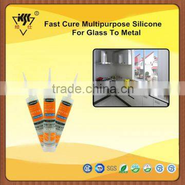 Fast Cure Multipurpose Silicone For Glass To Metal