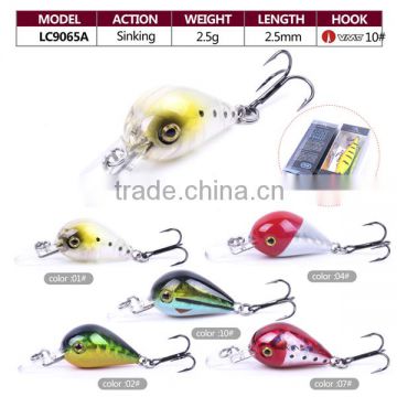 Wholesale 2.5g 2.5mm crank bait