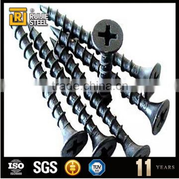 Bugle head black color fine thread nails, drywall screw gun nails