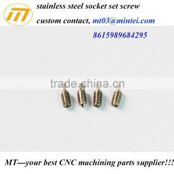 Custom stainless steel socket set screw