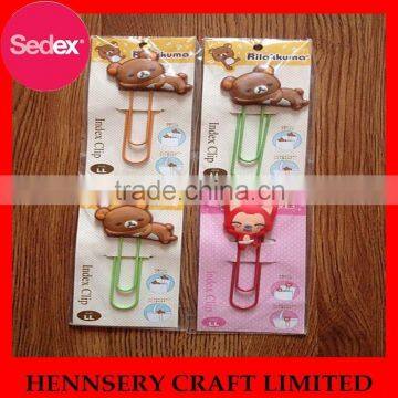 Cute cartoon silicone animal car paper clips