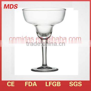 Elegant margarita glass goblet stemware glass