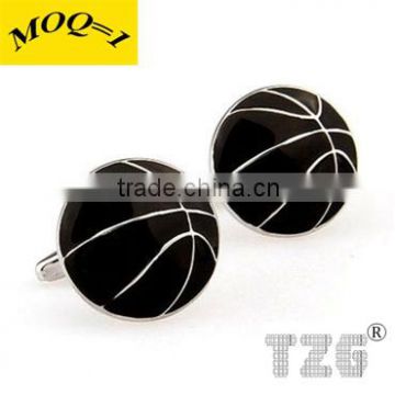 Fashion Stainless Steel Basketball Cufflink