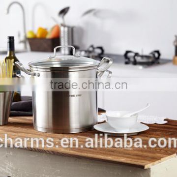 Charms stainless steel pasta cooking pots with strainer